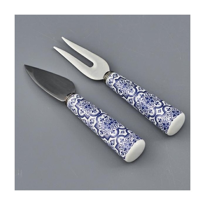 SET 2 PEZZI FORMAGGIO MAIOLICA 13X2.5X2.5